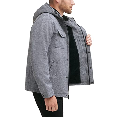 DOCKERS Men's Arctic Cloth Sherpa Storm Jacket, Heather Grey Soft Shell, X-Large Tall - image 2