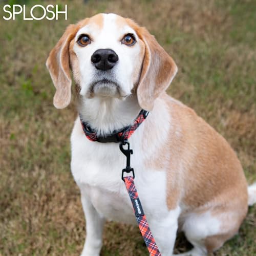 Large Adjustable Tartan Patterned Dog Collar, Splosh Frank Barker 1pcs Dog Collars, Polyester Dog Accessories - Image 3