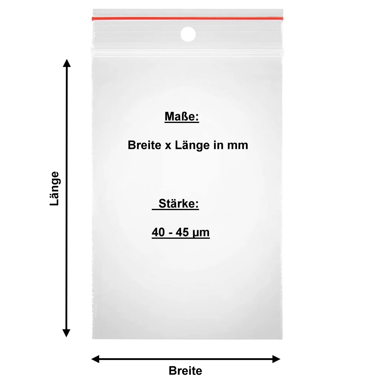 Buste Richiudibili Con Zip - 100 Pezzi Per Alimenti, Parti E Oggetti Piccoli - Foto 6