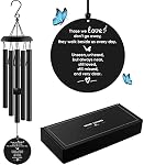 YOUNTASY Sympathy Wind Chimes, Memorial Wind Chimes for Loss of Loved One Prime, Windchimes in Memory of a Loved One, Loss of Father Mother Bereavement/Sympathy/Memorial Gifts for Remembrance, 35in