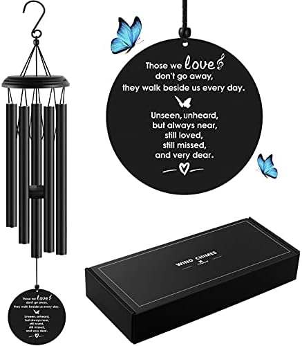 YOUNTASY Sympathy Wind Chimes, Memorial Wind Chimes for Loss of Loved One Prime, Windchimes in Memory of a Loved One, Loss of Father Mother Bereavement/Sympathy/Memorial Gifts for Remembrance, 35in