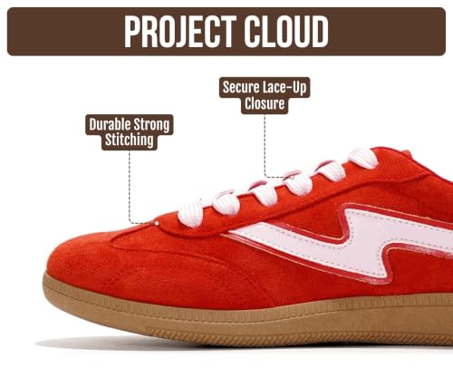 Image of Project Cloud Non-Slip Fashion Sneakers for Women, Lace-Up Shoes | Memory Foam Insole Trendy Womens Footwear - Comfortable Casual Womens Sneakers - Stylish Shoes Women Breathable Footwear