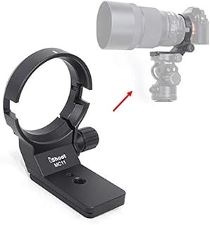Camera Metal Lens Collar Stand Tripod Mount Ring for Sigma MC-11 Mount Converter Lens Adapter of Canon EF-E Mount, Built-in Arca-Swiss Type 70mm Quick Release Plate with 1/4
