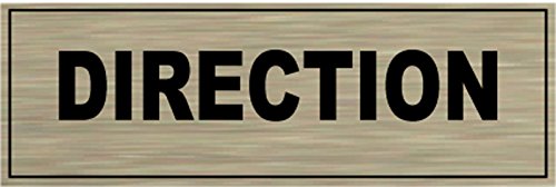 SAFIRMES Signalisation Alu brossé Plaque de Porte Direction