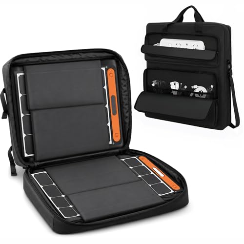 Solar Panel Carrying Case Compatible with Jackery SolarSaga 100W/100X/200W, Padded Case for 2...