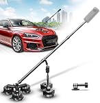 Support de voiture Insta 360, kit de montage de caméra 360, kit de montage par ventouse 5 en 1, compatible avec GoPro, Insta 360 et smartphones, maintien extra fort et bâton à selfie invisible