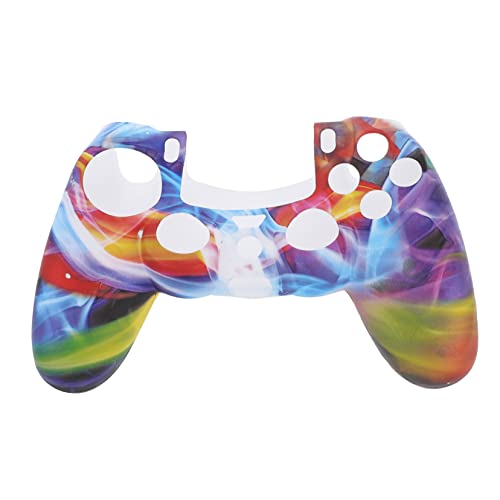 Mobestech 2 Pièces Étui De Remplacement en Silicone Peau pour Console Jeu Manette Housse Antidérapante Arc-en-Ciel Poignée Anti-Dérapante Housse Cover