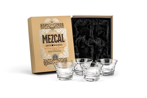 GLASSIQUE CADEAU Kristall Tequila und Mezcal Verkostungs Shot Gläser | 4er Set | 150 ml Tasting und...