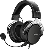 Hergestellt für Komfort: Das Mpow Gaming-Headset ist mit weichen Ohrpolstern aus Memory-Schaum ausgestattet, die sich für ultimativen Komfort an die Form Ihres Kopfes anpassen; Das leichte und verstellbare Kopfband bietet dauerhaften Komfort für stundenlanges, komfortables Spielerlebnis; Dank der robusten Stahlschieber und des Aluminiumständers hält das Mpow-Gaming-Headset jahrelangem Gebrauch stand