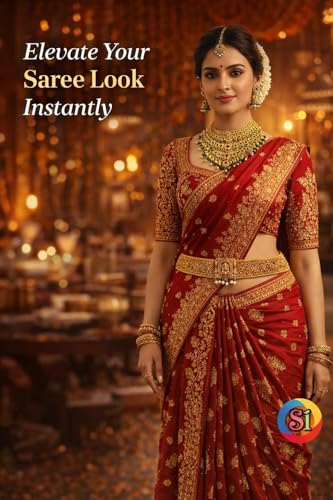 Image of Fresh Bite Box Dhaga Ring Original Mirror Work, Adjustable Waist Hip Belt Kamarbandh for Saree, Saree Belt, Gown & Dress, Sontada Patti Vadanam kamarband for Women 01