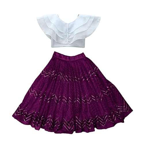 Image of Integrity baby girls net & orgenza lehanga choli (2-8 Years)