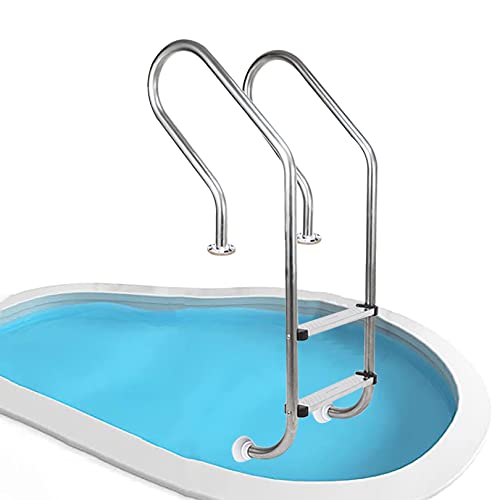 Escalera de piscina acero inoxidable 2 peldaños miniatura 1