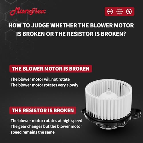 Image of Marsflex Front Blower Motor 700259 for 2011-2017 Hyundai Kia Azera Elantra Coupe GT Equus Optima 2012 2013 2014 2015 2016 Automotive Replacement Blower Motor Fan OE: 971132Y000 971133X000