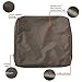 Classic Accessories Ravenna Water-Resistant 23 x 20 x 4 Inch Outdoor Back Cushion Slip Cover, Patio Furniture Cushion Cover, Dark Taupe, Patio Furniture Cushion Covers