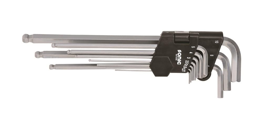 Sonic Innensechskantschlüssel Satz – Extra Lange Ball End, 10-tlg