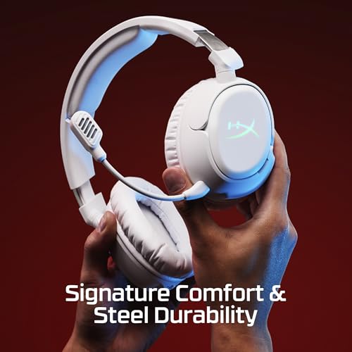 Image of HyperX Cloud Flight 2 - Wireless Gaming Headset, Customizable RGB Lighting with Removable Earcup Plates, up to 100 Hours of Battery Life, 2.4GHz & Bluetooth, Multi-Platform Compatibility - Black
