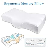 memory schaum kissen test Ergonimisches Design - Die Größe des Nackenkissens beträgt 60 * 34 * 11,5 cm. Jeder Winkel wurde von einer medizinischen Fachkraft mit Sorgfalt entworfen, um Ihrem Halswirbel die angenehmste und entspannendste Kurve zu geben. Holen Sie sich genügend Unterstützung auf Ihrem Kopf. Entspannen Sie Ihre Muskeln gründlich. Keine Schmerzen mehr nach dem Aufstehen, erfrischen Sie.