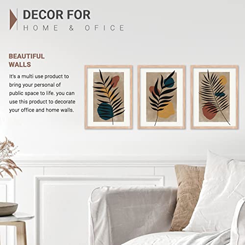 Image of kotart Modern Wall Art Framed Painting for Wall Decoration - Wall Painting for Living Room, Bedroom - Big Size Wall Painting for Wall Decor (Multi, Framed) Set of 3 (Art 7, 10x13 inch)