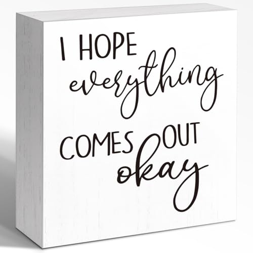 WUZYOU Wooden Box Quote Sign