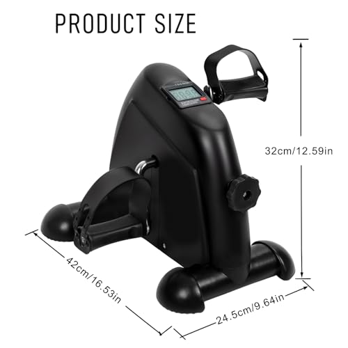 Mini bicicleta ejercitadora para piernas con pantalla LCD miniatura 7