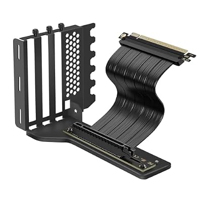 BTBcoin Vertical GPU Mount, 200mm PCIe 4.0 Riser Cable, RTX 4090/4080/4070