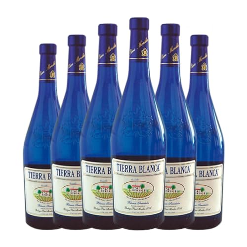 Páez Morilla Tierra Blanca Semidulce Semi-Seco Semi-Dulce Vino de la Tierra de Cádiz Joven 75 cl Vino blanco (Caja de 6 Botellas de 75 cl)