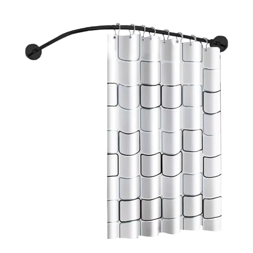 Opiniones de Cortinero para Baño en Escuadra Walmart de esta semana. 49 Mebix TRD Cortinero Tubo Curvo para Cortina de Baño | Ajustable 80 a 100cm | Acero Inoxidable Anticorrosión | Fácil Instalación sin Taladro | Soporta hasta 80kg