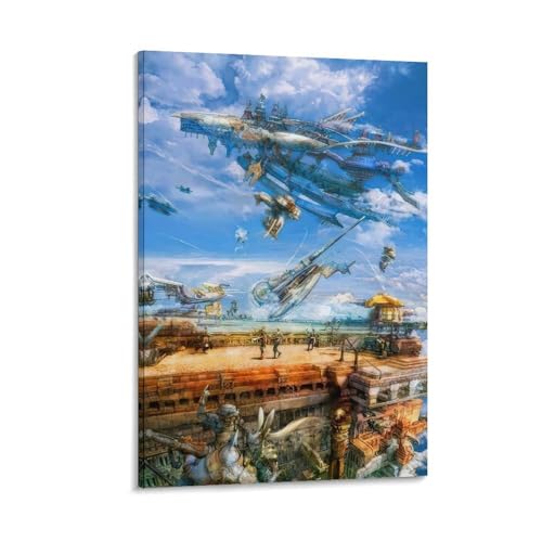 �t�@�C�i���t�@���^�W�[ �|�X�^�[ (25) �p�l�� �L�����o�X�E�H�[���A�[�g���� ��� �ŉ� �ǂ̊G ��������20x30inch(50x75cm)