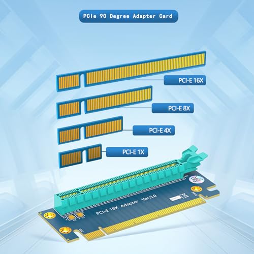 IYUANEPRO PCI- Express 16X Riser Card, 16x Extender Converter Riser Card Adapter Male to Female Extension Adapter