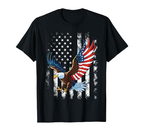 USA Patriotic American Flag For Men Women Kids Boys Girls US T-Shirt