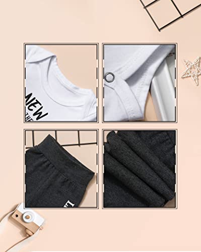 Fommy Newborn Baby Boy Clothes New To The Crew Letter Print Romper+Long Pants+Hat 3Pcs Outfits Set Newborn #TOP4