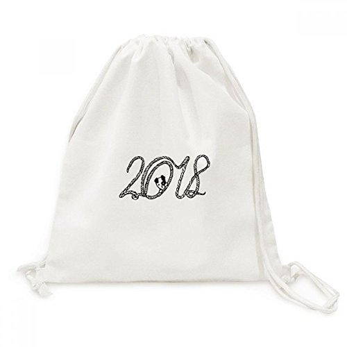 Sac à dos à cordes Happy New Year 2018 pour ranger vos affaires