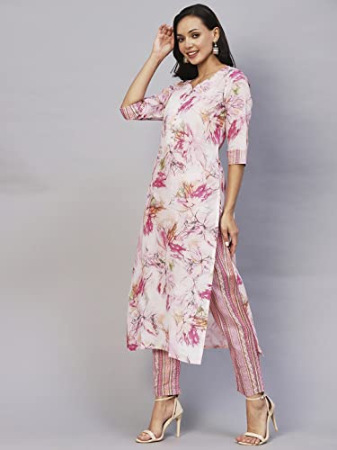 Image of ANNI DESIGNER Cotton Blend Womens Kurta Set