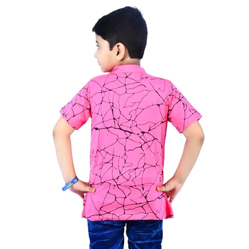 Image of Jam & Sugar Boys Cotton Printed T-Shirt with Attached Shrug Jacket - Half Sleeves