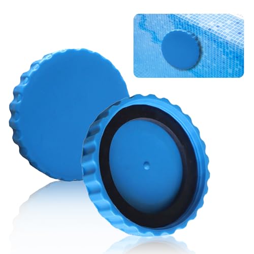 LUMOOM 2 Piezas Tapón de Invierno para Piscina, Set de Cierre Invernal para Piscinas Intex y Bestway, Accesorios Tapón para Piscina con Juntas Compatibles, Tapa de Cierre Invernal para Piscina