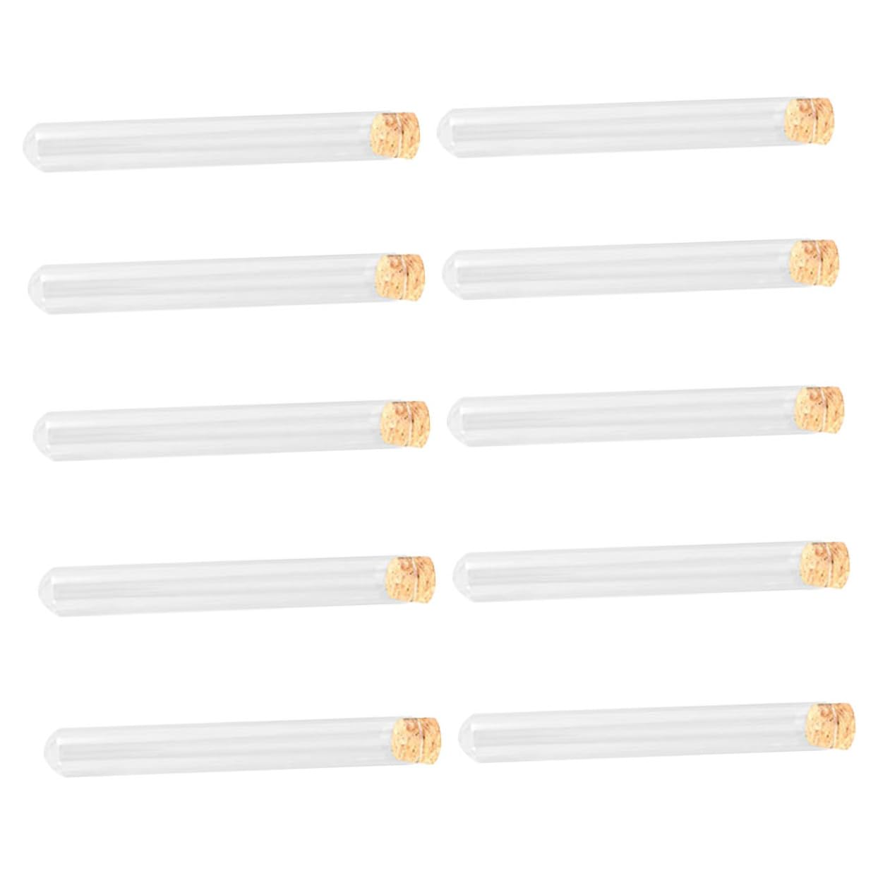 Cabilock 5 Series Tubo De Ensayo Accesorios Para Tubos De Ensayo De Laboratorio Múltiple Pequeños Tubos De Ensayo Muestra El Secado Tubos De Ensayo Transparentes Fiesta Vidrio 10 Piezas X 5