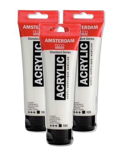 Amsterdam Standard Series Acrylic Tube 120ml Titanium White...