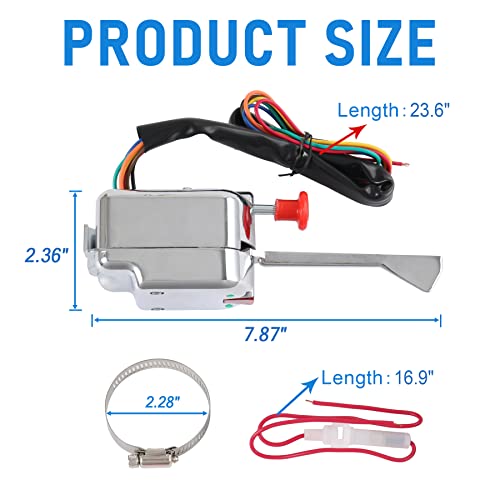 Image of JDMSPEED New Chrome 12V Universal Street Hot Rod Turn Signal Switch Replacement for Ford Buick GM