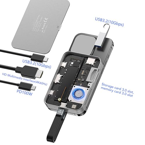 Caja externa M.2 NVMe SSD con USB 3.2 Gen, aluminio miniatura 7