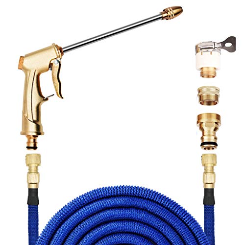 Metal Sprayer Telescopic Water Pipe Set, Household Car Supplies, Gardening Watering Tools, Sprinkler (Size : 10M)