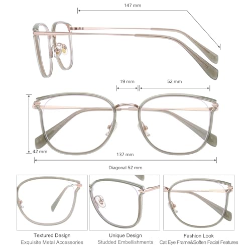 Image of GUDVUE Blue Light Glasses, Computer /Gaming /TV /Phones Glasses for women, Anti Glare /UV400 /Eye Strain