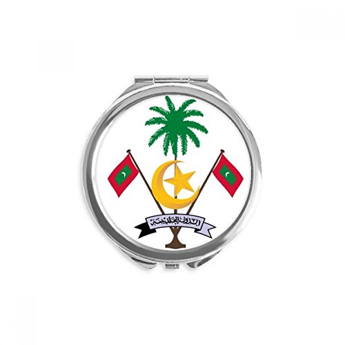 Miroir de poche rond Maldives pour corriger votre maquillage discrètement partout