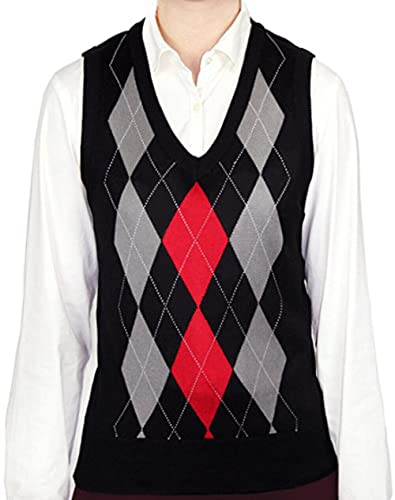 Image of Blue Ocean Womens Argyle Sweater Vest
