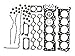 MAHLE Original HS54242 Engine Cylinder Head Gasket Set