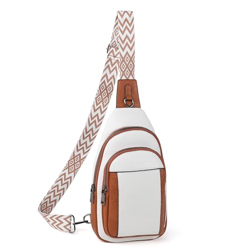 Image of TANTOMI Small Sling Bags for Women, Leather Cross body Purses Bag for Daily Travel Leisure Sport Fanny Packs with Adjustable Strap