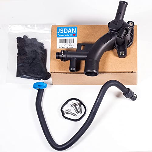 Jsdan 25193922 Compatiableb With 2011 2012 2013 2014 2015 2016 Chevy Cruze Sonic Trax Buick Encore Engine Water Outlet 1.4L &13251447 Chevy Cruze Radiator Hose #TOP8