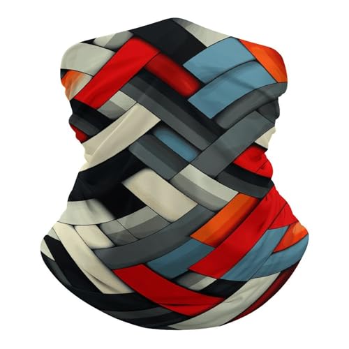 Mascarilla facial geométrica diagonal para clima frío, pasamontañas elástico para hombre y mujer, bufanda para cuello, resistente al viento, bandana para motocicleta, ciclismo, esquí y fiesta miniatura 2