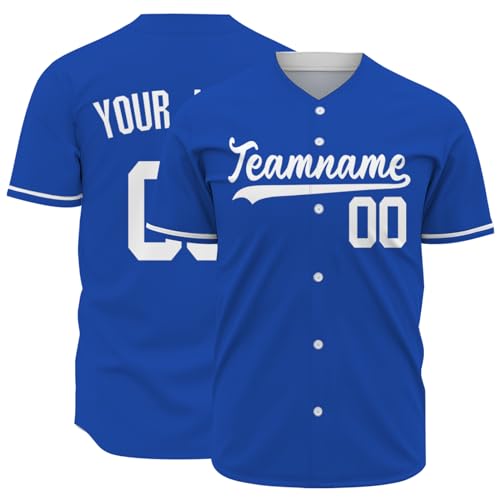 Personalized Baseball Jersey Customized Name Number Logo Multicolor Baseball Shirts for Men Women Kids miniatura 1