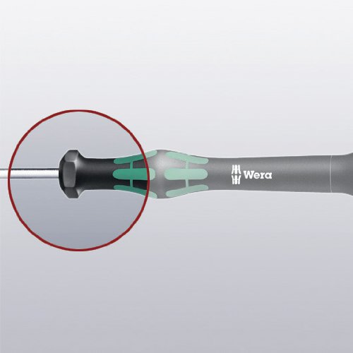 Image of Wera 05118019002 Kraftform Micro 2050 PH Phillips Electronics Precision Screwdriver, PH 00 Head, 40mm Blade Length