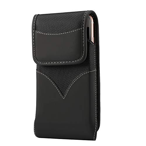 Vertical Rotating Swivel Belt Clip Holster Case Cell Phone Pouch Cover for Samsung Galaxy S21 FE S22+ S21 S20 S10+ Note 10 / Google Pixel 6 6a 5a 4a 5G 3a XL/ iPhone 11 Pro Max / BLU View 2 /OnePlus 9